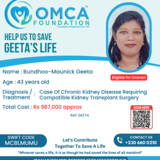 Help Save Geeta’s Life – Kidney Transplant Donation Support