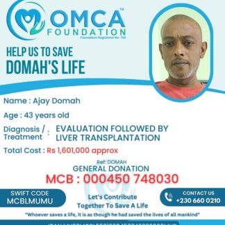 Help Save Domah’s Life – Urgent Liver Transplant Treatment