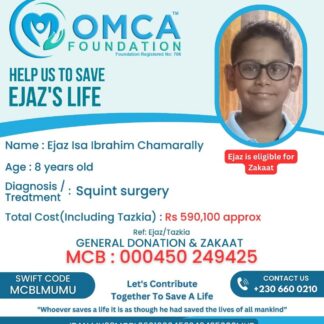 Help Save Ejaz’s Life – Support His Eye Surgery Journey