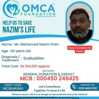 Help Save Nazim’s Life – Urgent Medical Evaluation & Treatment Support