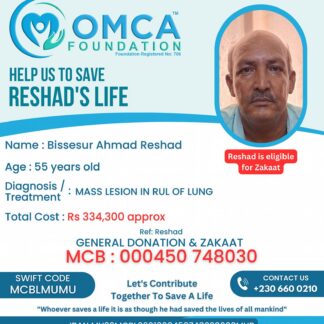 Help Save Reshad’s Life – Urgent Lung Treatment Support