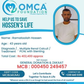 Help Save Hossen’s Life – Urgent Treatment for Multiple Renal Calculi