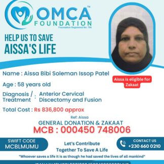 Help Save Aissa’s Life – Urgent Cervical Spine Surgery Support