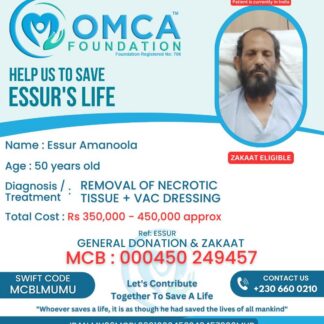 Help Save Essur’s Life – Urgent Gangrene Treatment & Limb Preservation Care