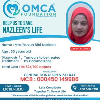 Help Save Nazleen’s Life – Support Her Medical Treatment