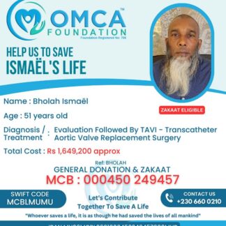 Help Save Ismaël’s Life – Urgent TAVI Heart Valve Replacement Surgery