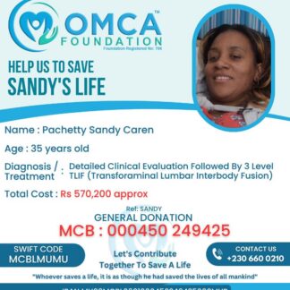 Help Save Sandy’s Life – Urgent Spine Surgery Treatment
