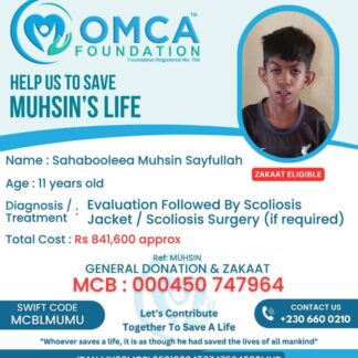 Help Save Muhsin’s Life – Urgent Scoliosis Treatment & Surgery