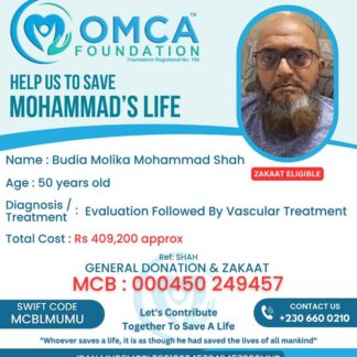 Help Save Mohammad’s Life – Urgent Vascular Treatment