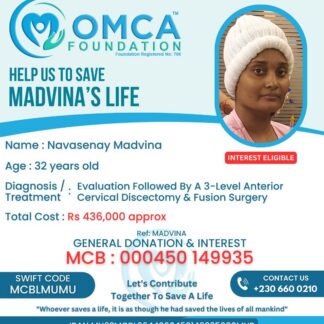 Help Save Madvina’s Life – Urgent Cervical Spine Surgery Fundraiser
