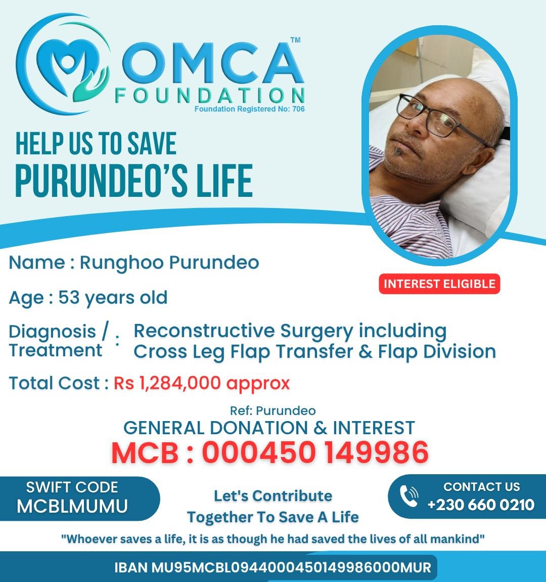 Help Save Purundeo’s Life – Urgent Reconstructive Surgery