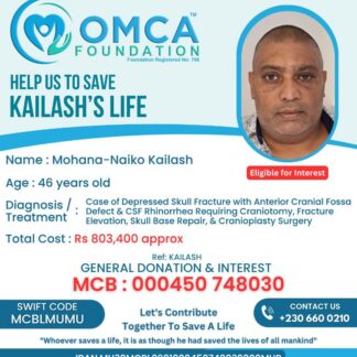 Help Save Kailash’s Life – Urgent Cranial & Skull Repair Surgery