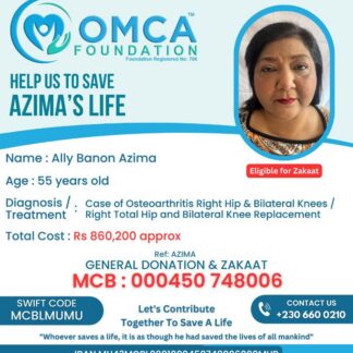 Help Save Azima’s Life – Urgent Hip & Knee Replacement Surgery