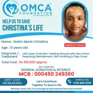 Help Save Christina’s Life – Urgent Limb Surgery & Skin Grafting