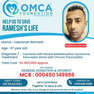 Help Save Ramesh’s Life – Urgent Medical Treatment Needed