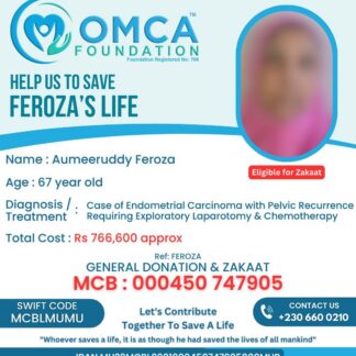 Help Save Feroza’s Life – Urgent Cancer Treatment Required