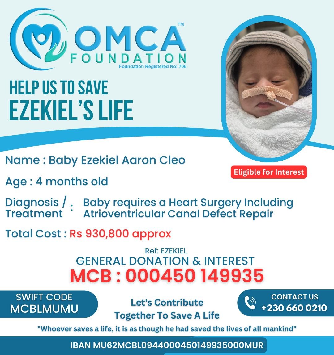 Help Save Baby Ezekiel’s Life – Urgent Heart Surgery Needed