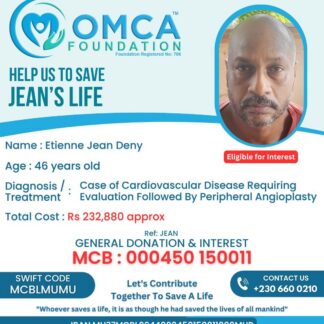 Help Save Jean’s Life – Urgent Cardiovascular Treatment
