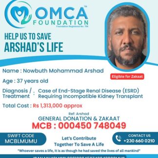Help Save Arshad’s Life – Urgent Kidney Transplant Support