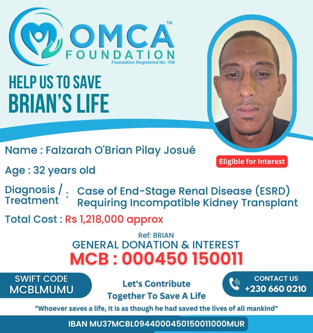 Help Save Brian’s Life – Urgent Kidney Transplant Support