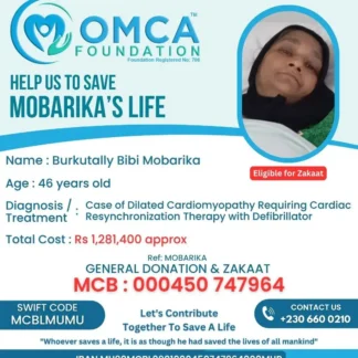 Help Save Mobarika’s Life – CRT-D Heart Treatment Support