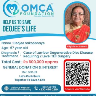 Help Save Deojee’s Life – Urgent Spine Surgery Support