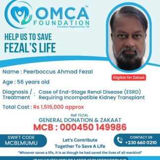 Help Save Fezal’s Life – Urgent Kidney Transplant Donation Support