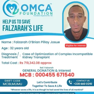 Help Save Falzarah’s Life – Urgent Kidney Transplant Support