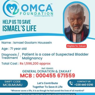 Help Save Ismael’s Life – Urgent Bladder Cancer Treatment Support
