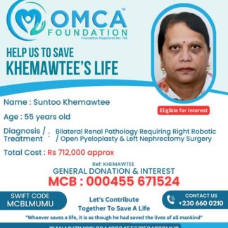 Help Save Khemawtee’s Life – Urgent Kidney Surgery Support