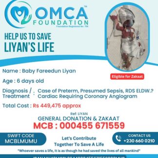 Help Save Baby Liyan’s Life – Urgent Neonatal Cardiac Treatment Support