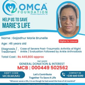 Help Save Marie’s Life – Urgent Ankle Surgery Needed
