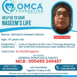 Help Save Naseem’s Life – Urgent Skin Graft Surgery Support