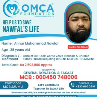 Help Save Nawfal’s Life – Urgent Multi-Organ Treatment Support