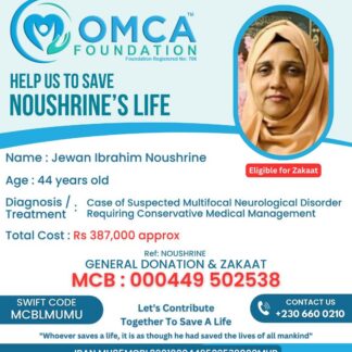 Help Save Noushrine’s Life – Urgent Neurological Treatment Support