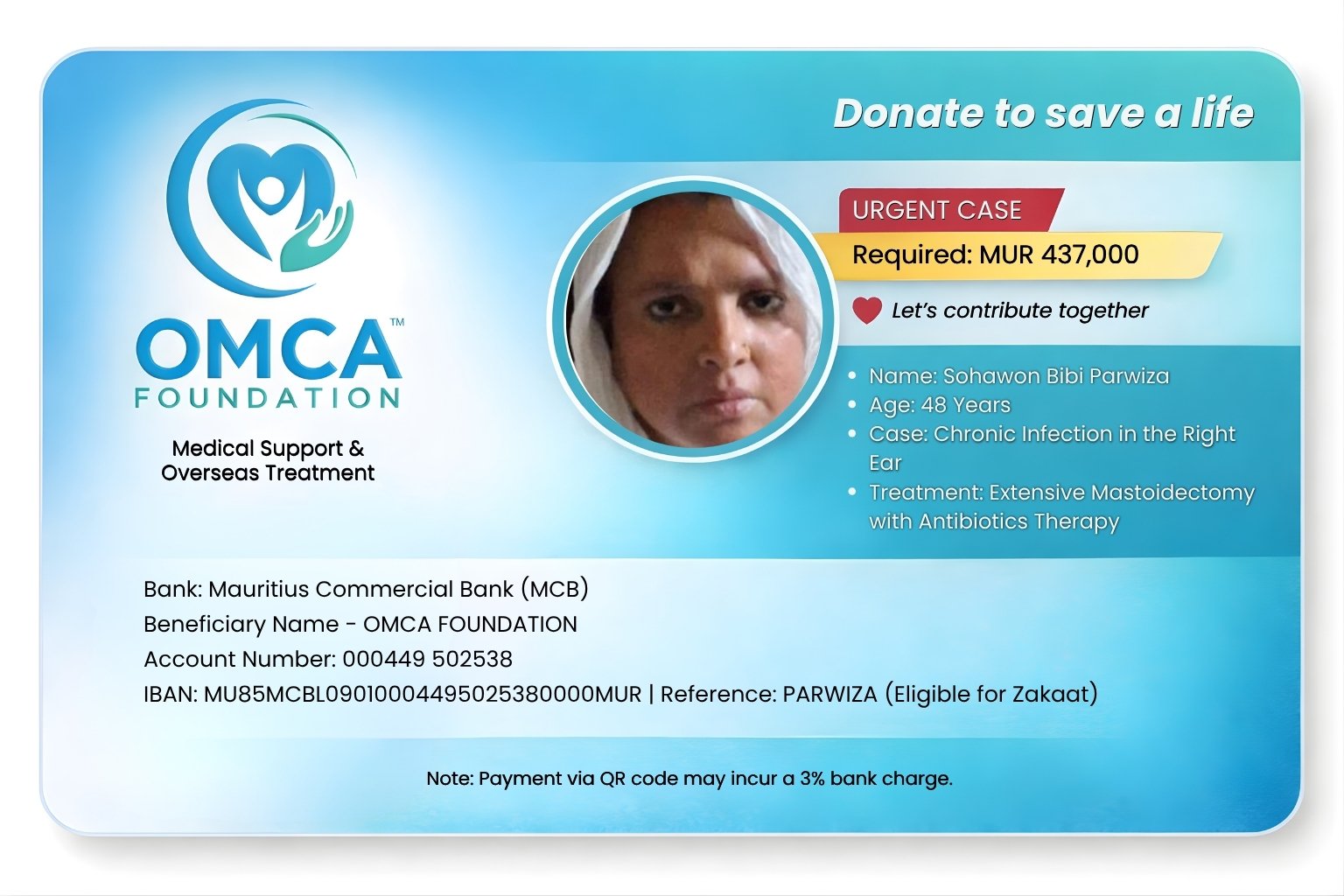 Help Save Parwiza’s Life – Urgent Ear Surgery Treatment - Image 3