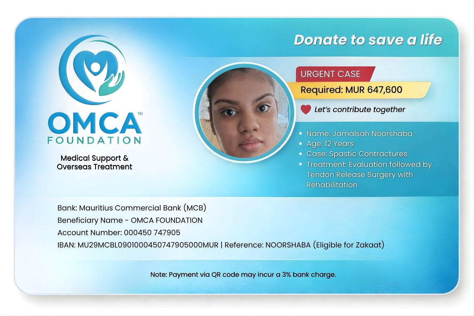 Help Save Noorshaba’s Life – Urgent Tendon Release Surgery Needed - Image 3