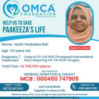 Help Us Save Paakeeza’s Life