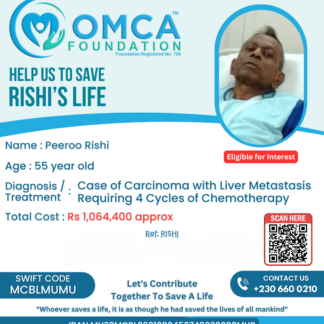 Help Save Rishi’s Life – Urgent Chemotherapy Treatment Support