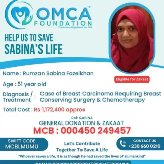 Help Save Sabina’s Life – Urgent Breast Cancer Treatment Support