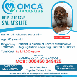 Help Save Salim’s Life – Critical Artery & Heart Surgery Support