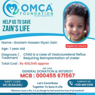 Help Save Zain’s Life – Urgent Child Surgery Support